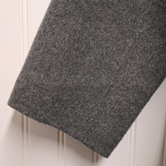 Talbots Blazer Jacket Womens Plus 18W Two Tone Gray Wool Blend Fleece Soft Cozy - Picture 6 of 15